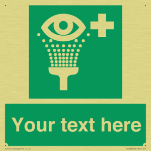 Custom Eye Wash Station Sign